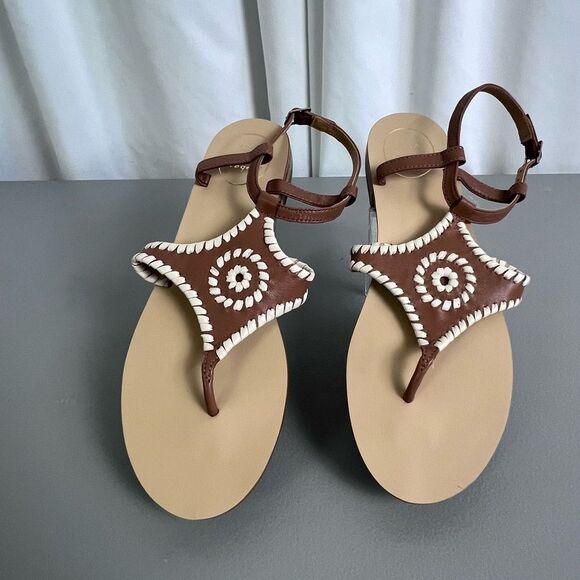 Jack Rogers Women’s tan and brown sandals size 8M - Picture 9 of 9